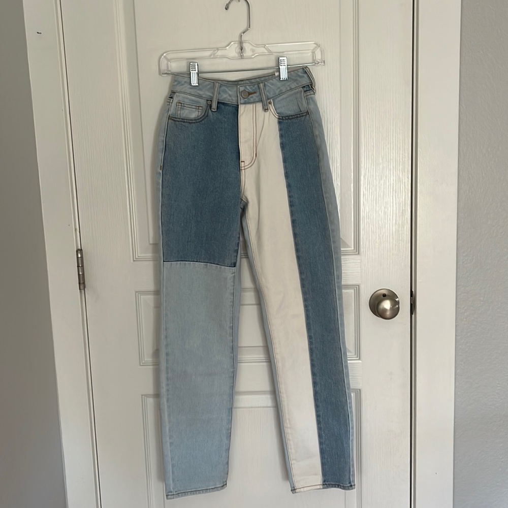 PacSun Patchwork Mom Jeans